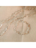 Daisy London Magnus chain necklace silver - British product