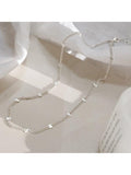Daisy London Estée Lalonde silver sunburst chain necklace 40-45cm - British product