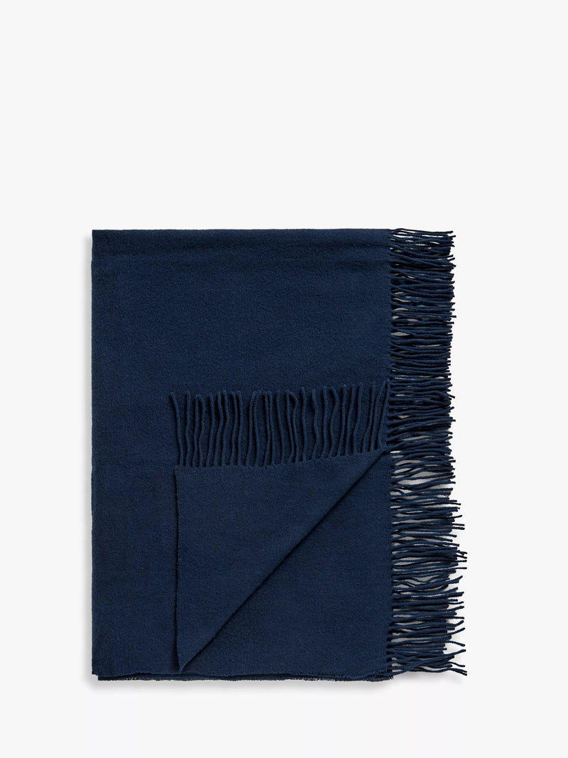 John Lewis schlichter Merino-Wollüberwurf 190 x 140 cm