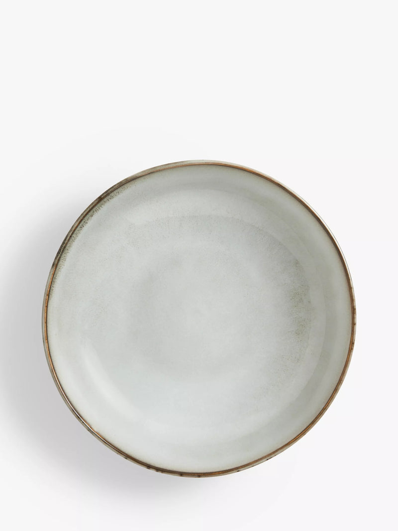 John Lewis reactive glaze stoneware pasta bowl in Moonlight, 22cm, UK version