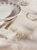 John Lewis fringe cotton linen napkins set of 4, imported from the UK