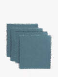 John Lewis fringe cotton linen napkins set of 4, imported from the UK