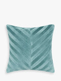 John Lewis Patchwork Chevron Cushion - Chartreuse