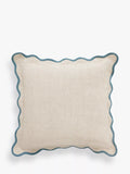 John Lewis Scalloped Linen Cushion 45 cm, UK version