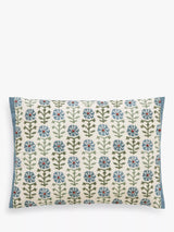 John Lewis Cotton-Printed Embroidered Cushion with Flanged Edges- Buy online at McGrocer