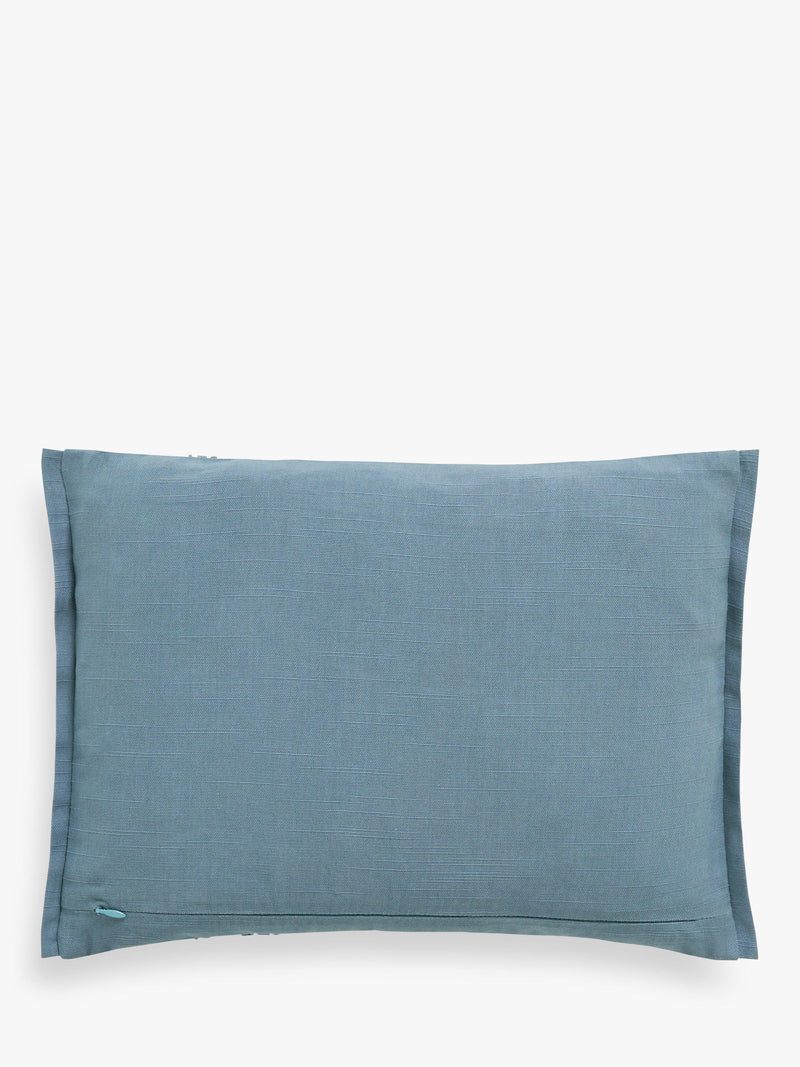 John Lewis cotton-printed decorative cushion with embroidery, UK version