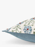 John Lewis cotton-printed decorative cushion with embroidery, UK version