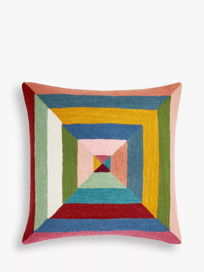 John Lewis John Lewis Kaleidoscope Cushion Multi Hand Embroidered- Buy online at McGrocer