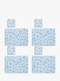 John Lewis Mila placemat and coaster set in blue, imported from the UK
