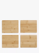 John Lewis John Lewis Bamboo Placemats, Set of 4, Natural- Buy online at McGrocer