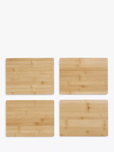 John Lewis John Lewis Bamboo Placemats, Set of 4, Natural- Buy online at McGrocer