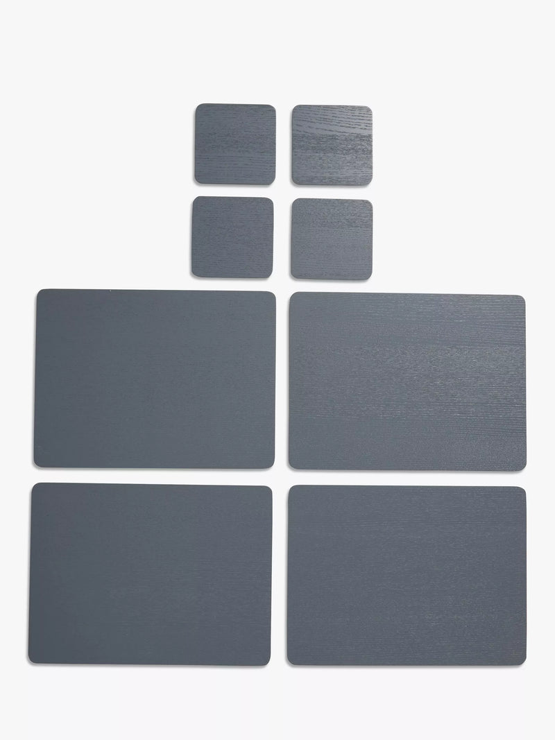 John Lewis wood veneer placemats and coasters set of 4 (British brand)