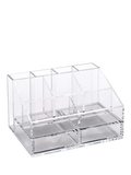Osco clear acrylic desk organiser with two drawers, imported from the UK