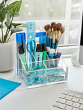 Osco clear acrylic desk organiser with two drawers, imported from the UK