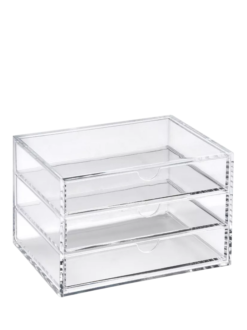 OSCO acrylic desk drawers clear storage chest, imported from the UK