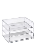 OSCO acrylic desk drawers clear storage chest, imported from the UK