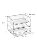 OSCO acrylic desk drawers clear storage chest, imported from the UK