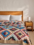 John Lewis quilted bedspread in multi-colour for double and kingsize beds, UK version