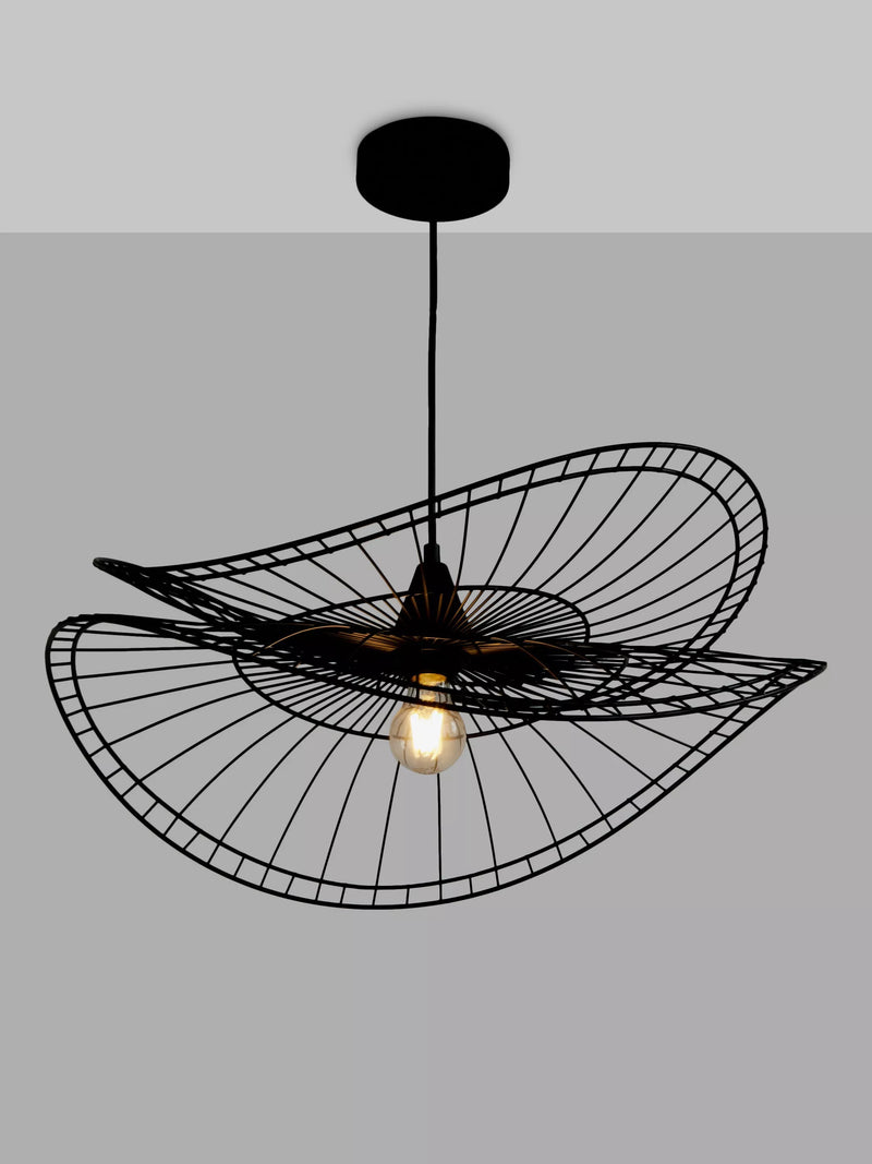 John Lewis Hiko Dual Layer 60cm pendant ceiling light black (British brand)