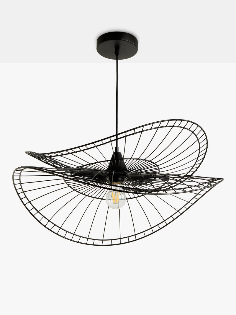 John Lewis Hiko Dual Layer 60cm pendant ceiling light black (British brand)
