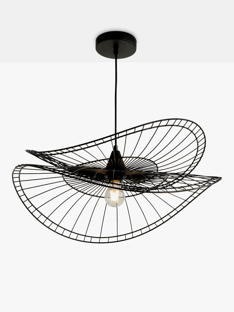 John Lewis Hiko Dual Layer 60cm pendant ceiling light black (British brand)