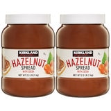 Kirkland Signature hazelnut spread with cocoa 2 x 1kg, UK version