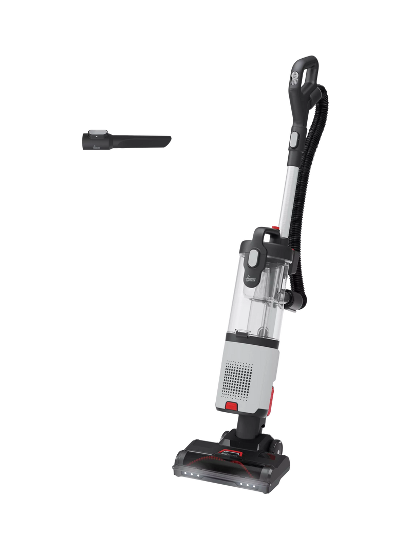 Hoover HL4 upright vacuum cleaner with Anti-Twist in Moon Grey/Tulip Red, UK version