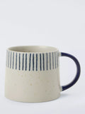 John Lewis Halfway Stripe stoneware mug 330ml, UK version