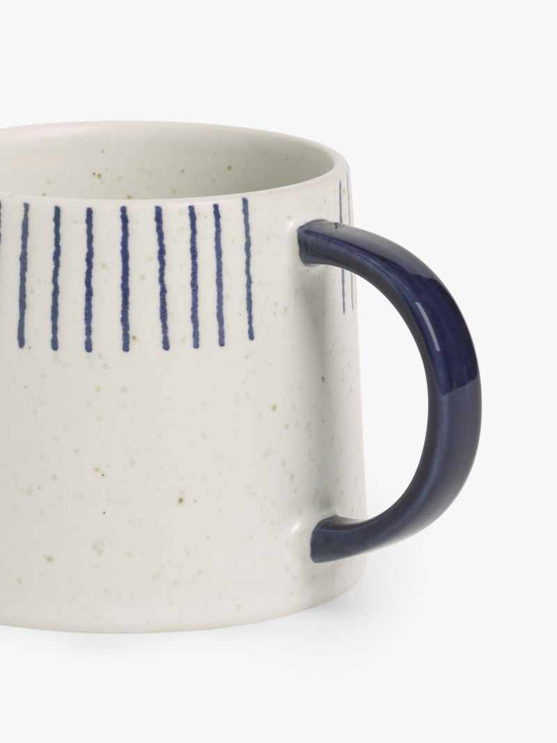 John Lewis Halfway Stripe stoneware mug 330ml, UK version