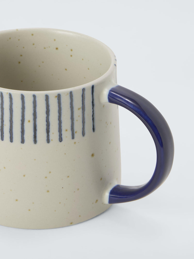John Lewis Halfway Stripe stoneware mug 330ml, UK version