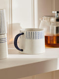 John Lewis Halfway Stripe stoneware mug 330ml, UK version