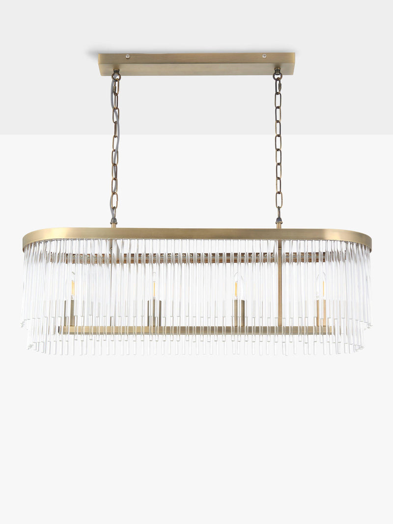John Lewis Lexton chandelier matte antique brass, UK version