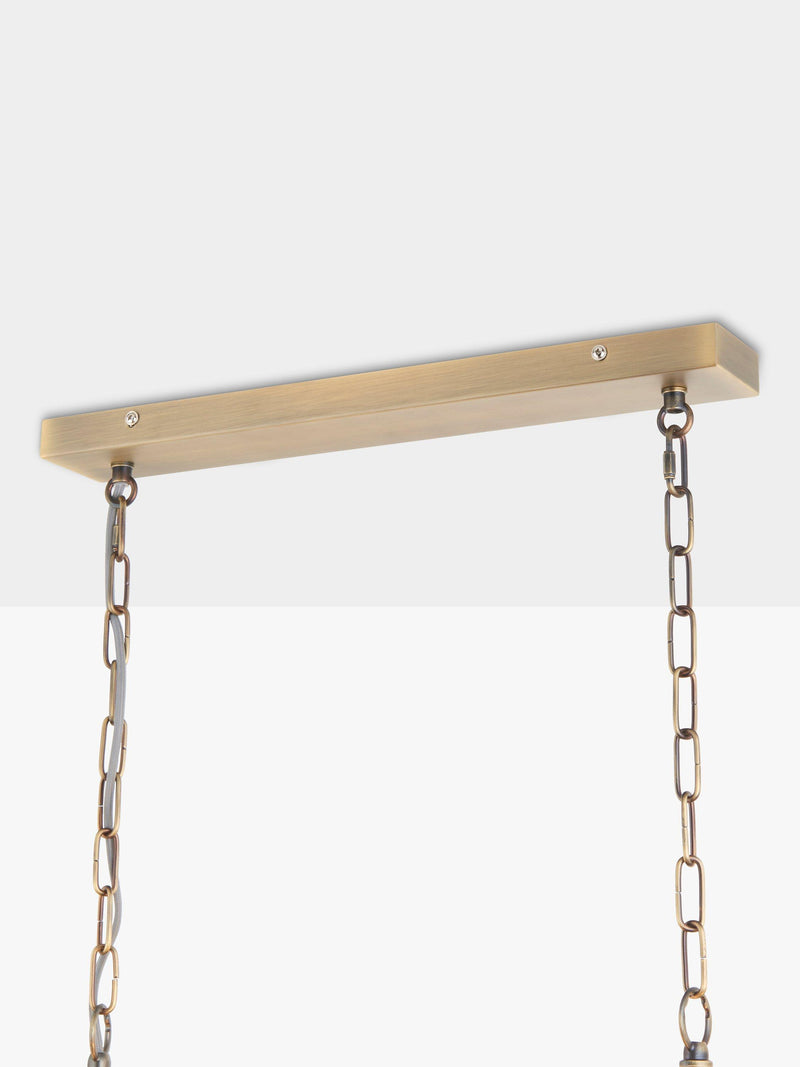 John Lewis Lexton chandelier matte antique brass, UK version