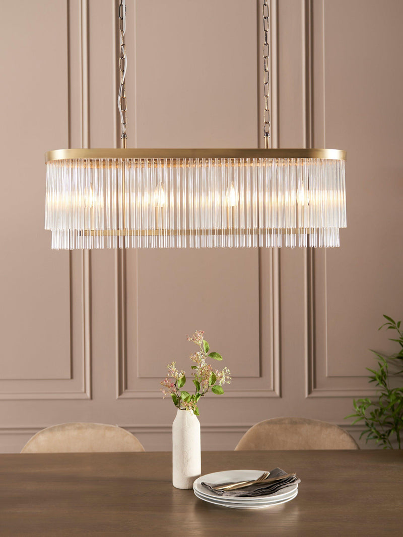 John Lewis Lexton chandelier matte antique brass, UK version