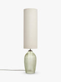 John Lewis floor lamp olive ribbed glass, UK version