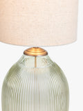 John Lewis floor lamp olive ribbed glass, UK version