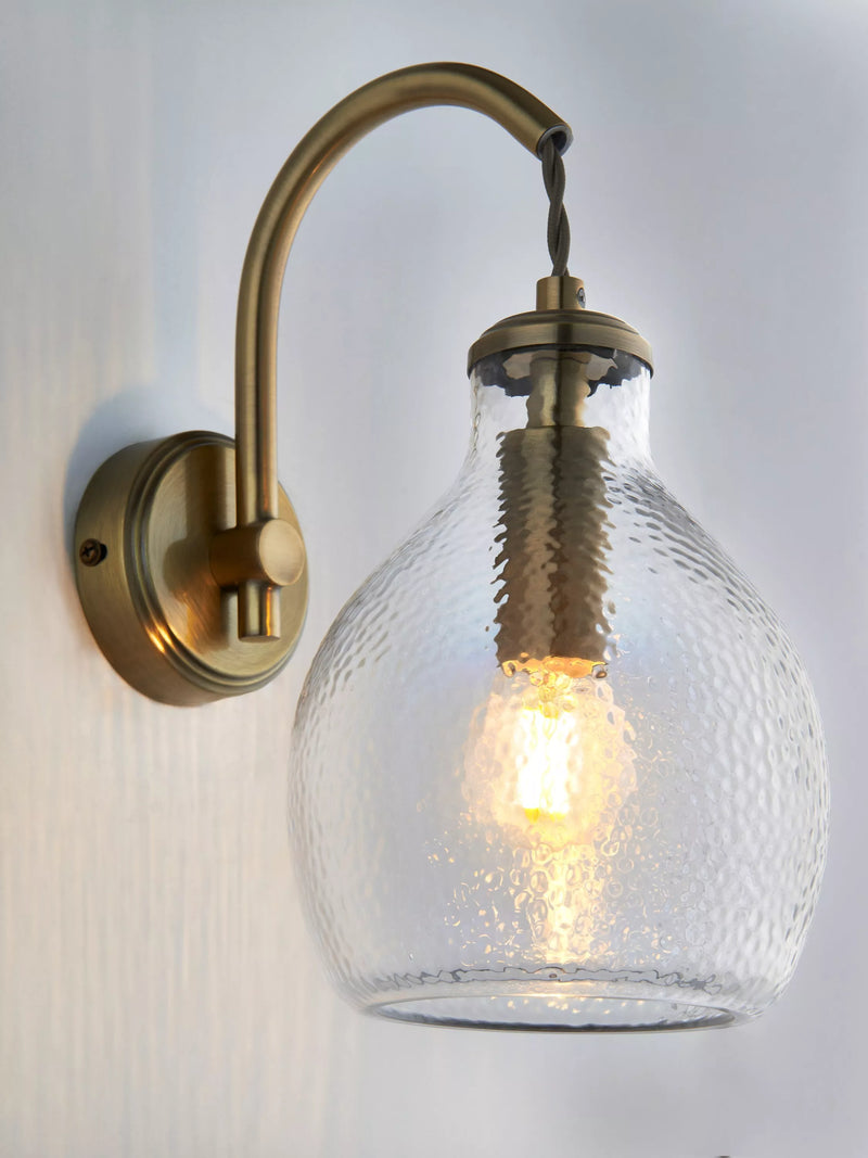 John Lewis Cartmel wall light antique finish, UK version