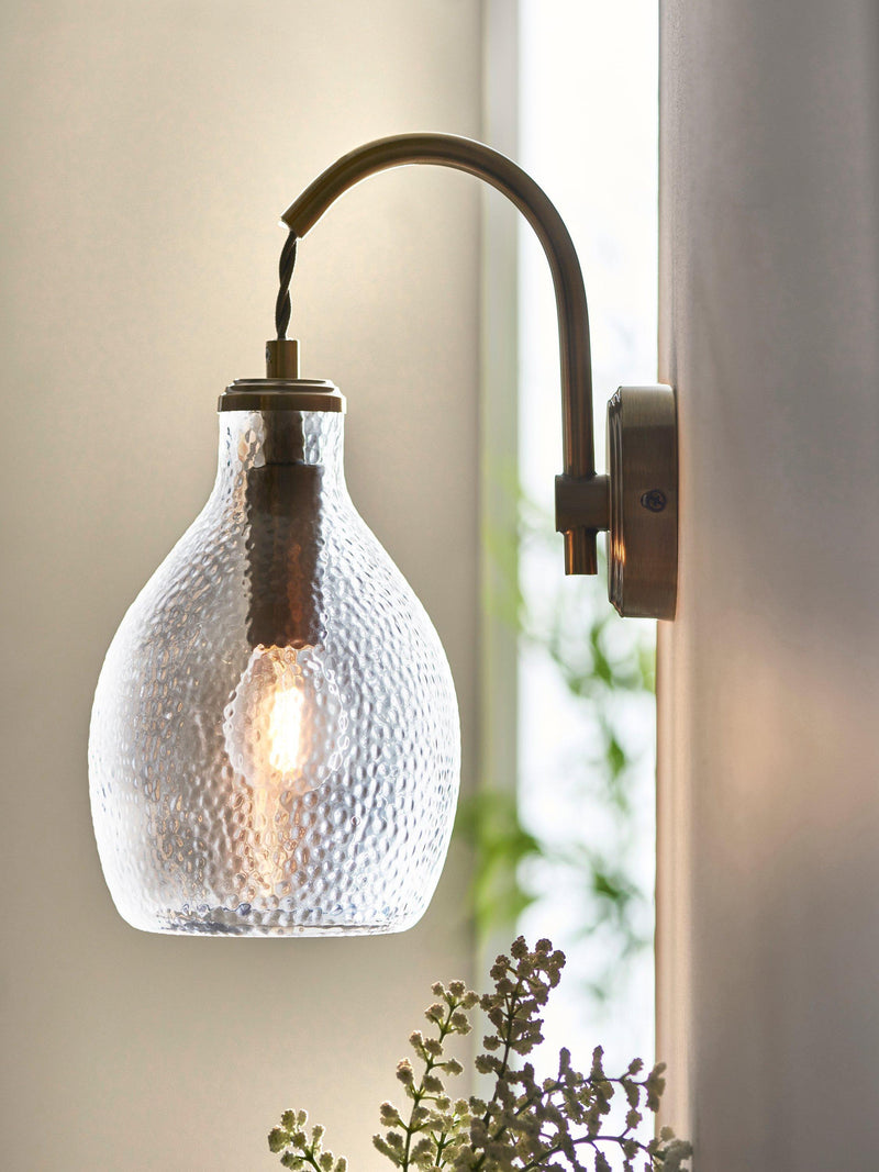 John Lewis Cartmel wall light antique finish, UK version