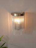 John Lewis Lexton Glasstab-Wandleuchte Antikmessing, UK-Version