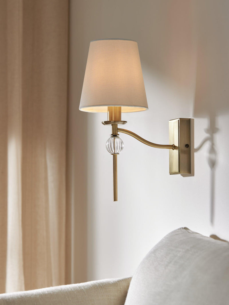 John Lewis Haverstock wall light antique brass - British product