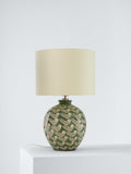 John Lewis Agnes ceramic floral table lamp green - British product