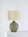 John Lewis Agnes ceramic floral table lamp green - British product