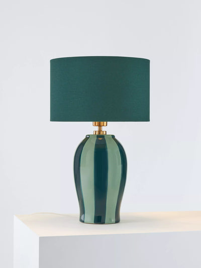 John Lewis John Lewis Burano Striped Ceramic Table Lamp Medium- Buy online at McGrocer