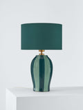 John Lewis Burano gestreifte Keramik-Tischlampe, UK-Version
