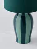 John Lewis Burano gestreifte Keramik-Tischlampe, UK-Version