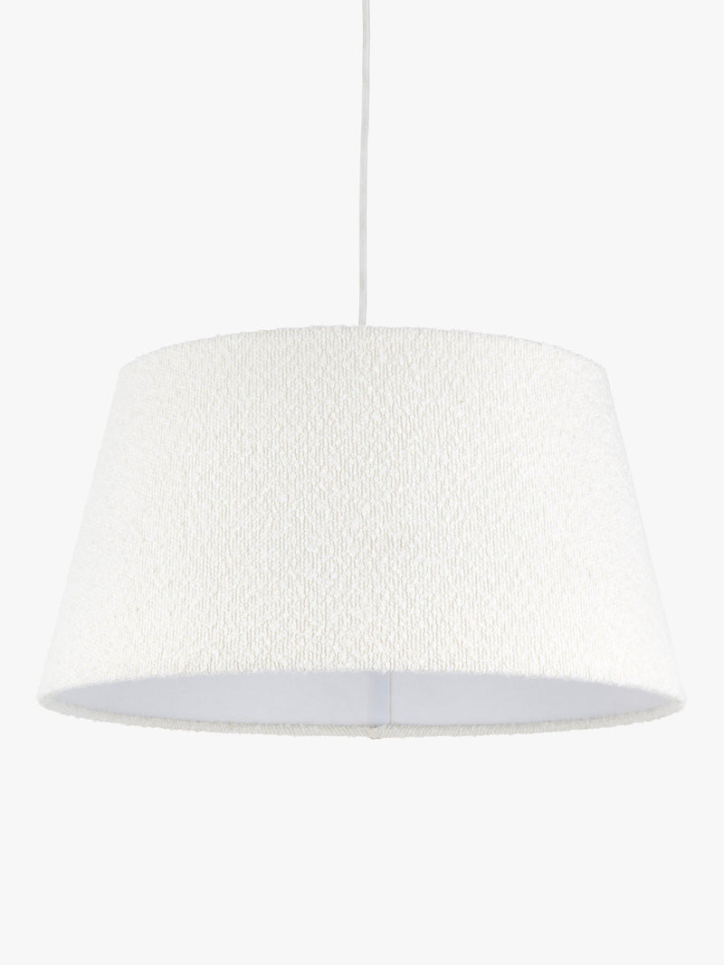 John Lewis boucle tapered ceiling lampshade 45cm - British product