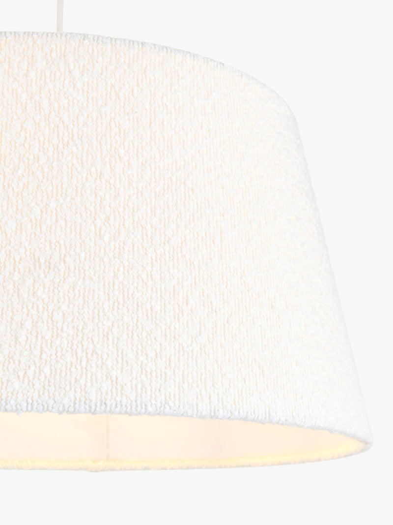 John Lewis boucle tapered ceiling lampshade 45cm - British product