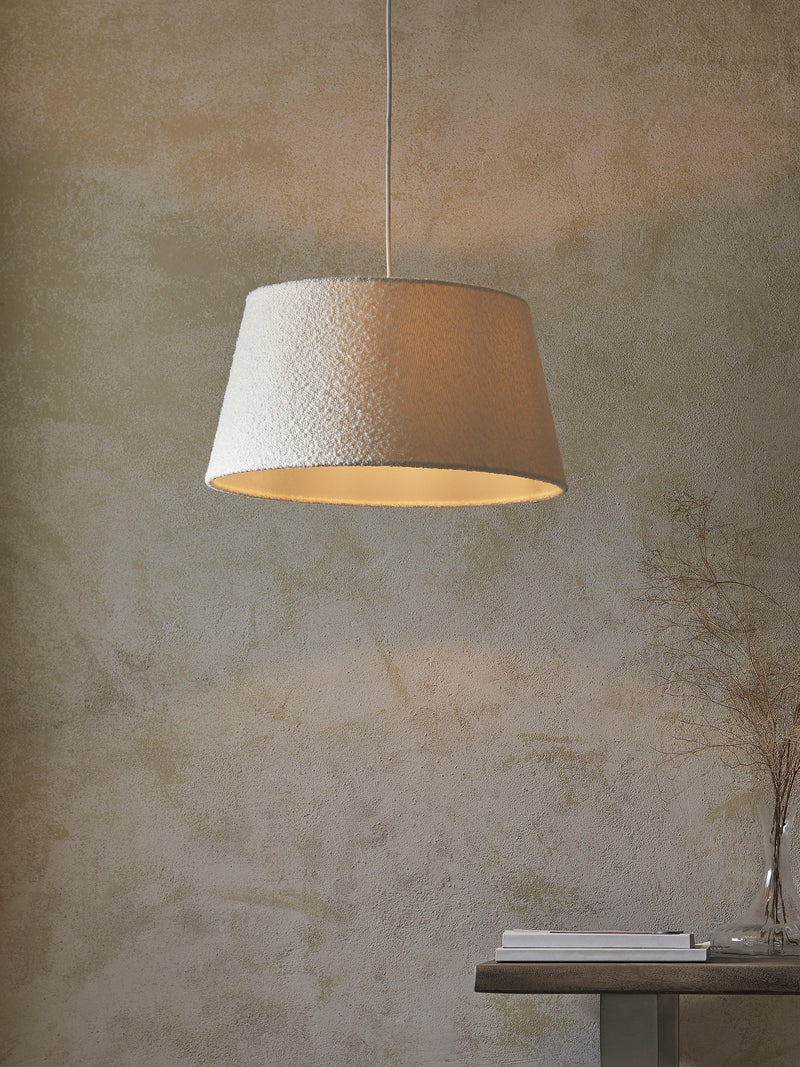 John Lewis boucle tapered ceiling lampshade 45cm - British product