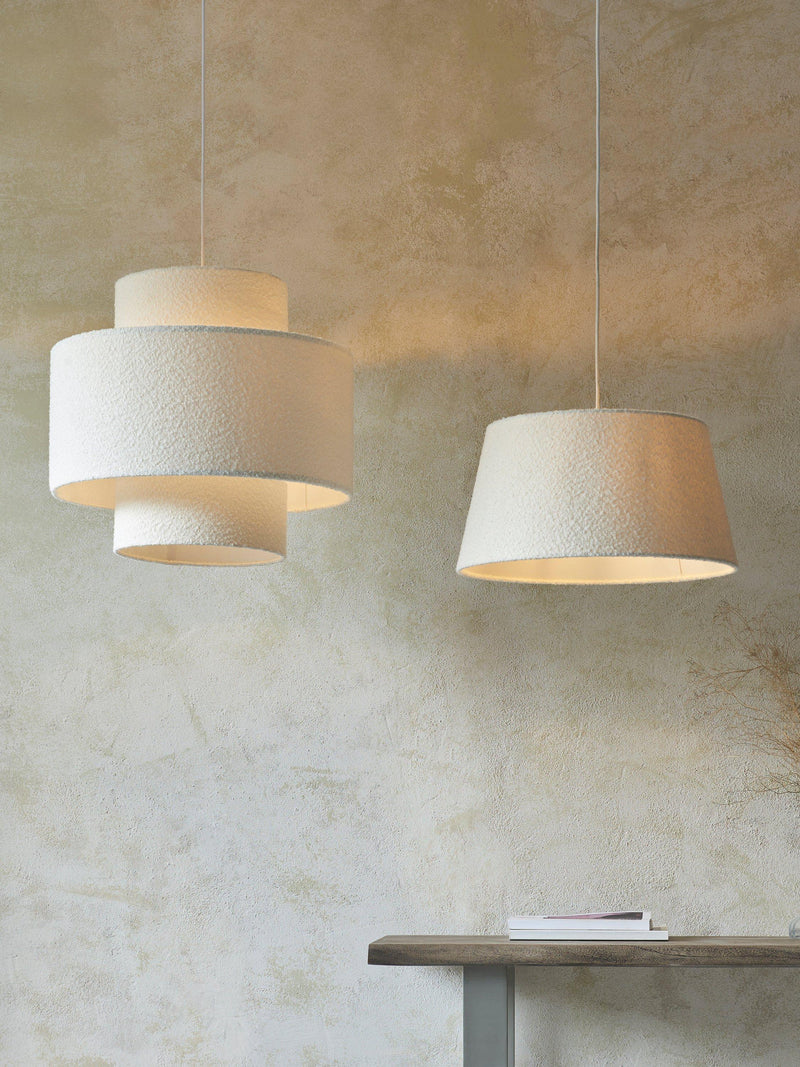 John Lewis boucle tapered ceiling lampshade 45cm - British product
