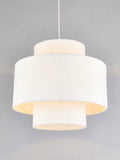 John Lewis boucle layered ceiling lampshade 45x50cm, imported from the UK